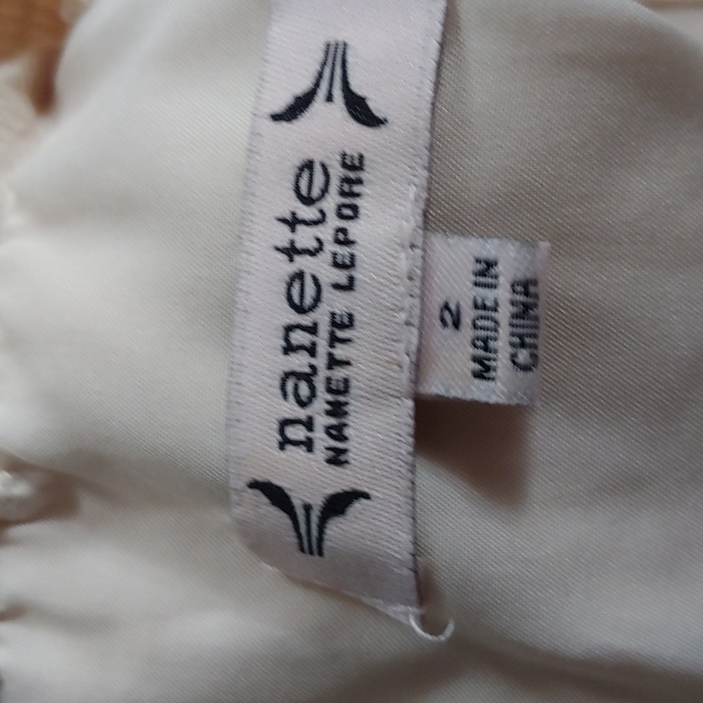 Nanette Lepore Cream Pleated Midi Dress NWT - Picture 8 of 14